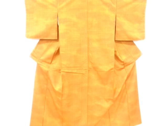 雨縞織出し節紬着物